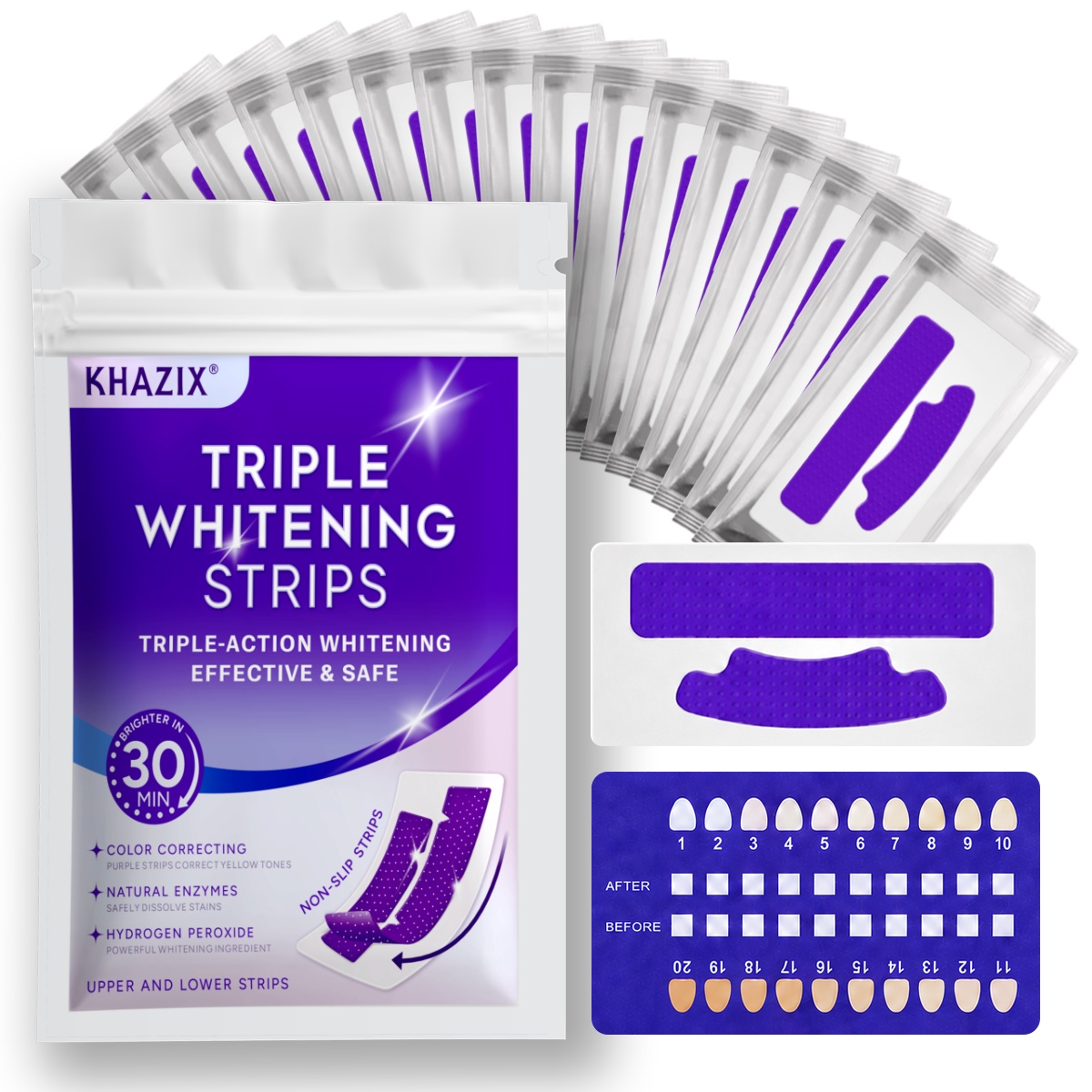 7pcs Dental Care Strips Oral H - đánh giá và giá Teeth Whitening Kit