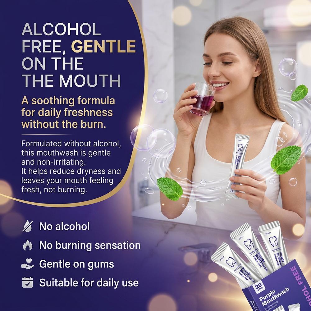 Purple Mouthwash Teeth Cleanin - đánh giá và giá Teeth Whitening Mouthwash
